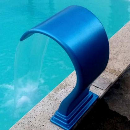 cascata de vidro para piscina instalação