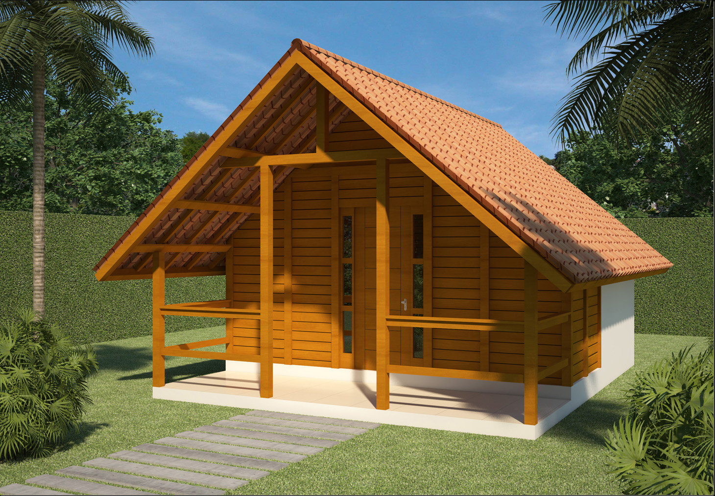 Casas de campo de madeira