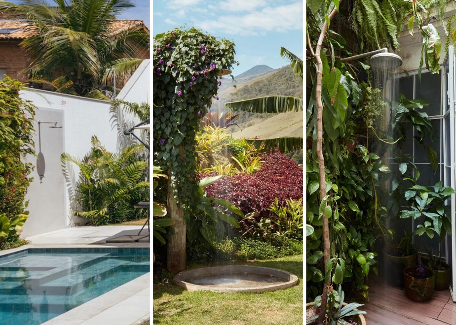 Chuveiro externo de embutir