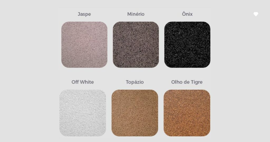 quartzo sintético cores