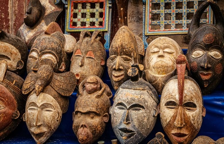 tipos específicos de máscaras africanas para colorir