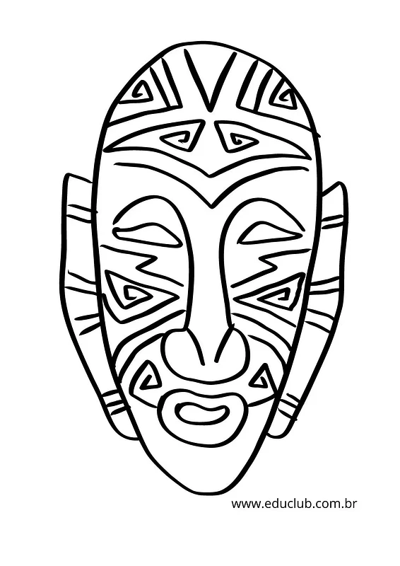 erros comuns ao colorir máscaras africanas