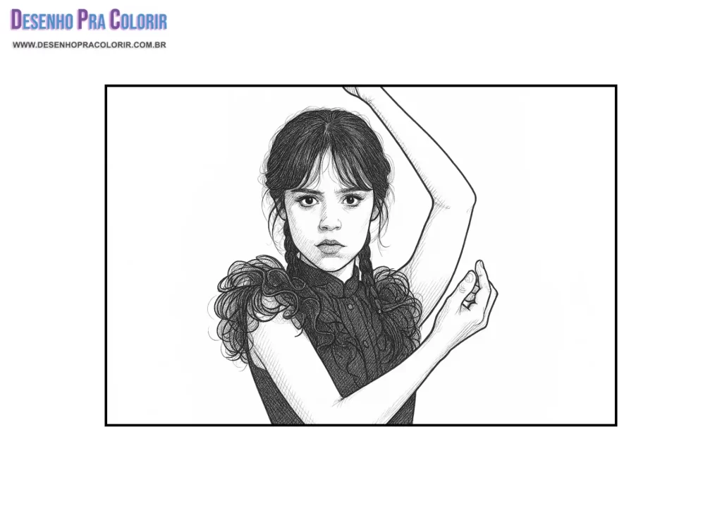 coloring pages wednesday and enid addams