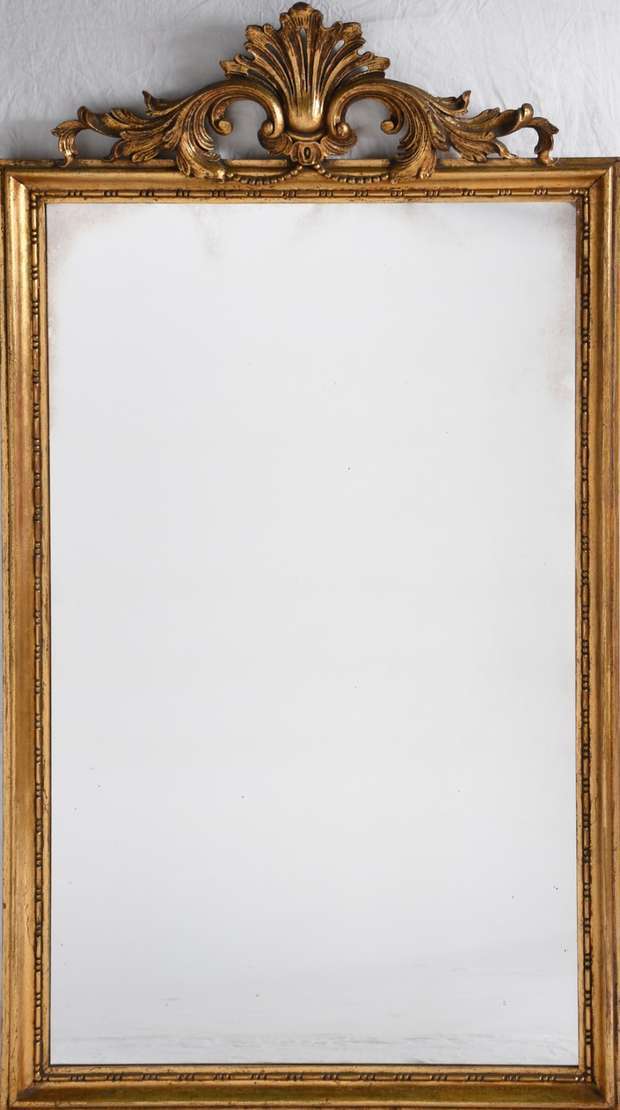 moldura dourada para espelho