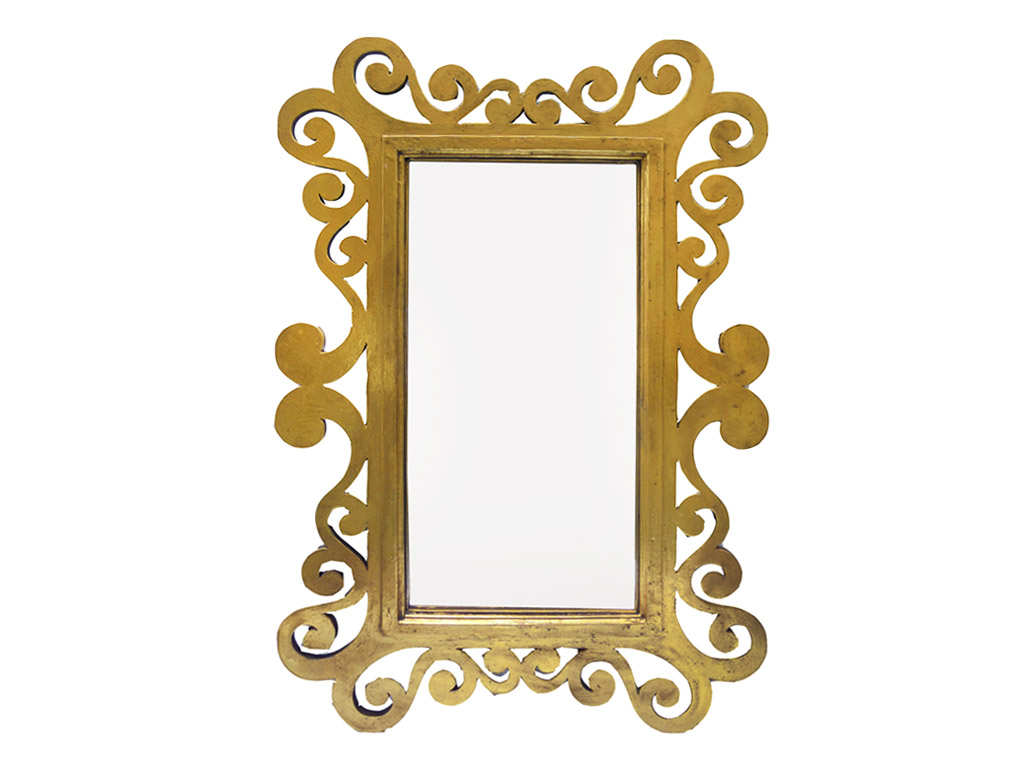 espelho dourado