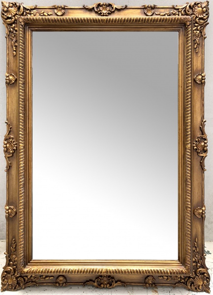 espelho de corpo inteiro dourado