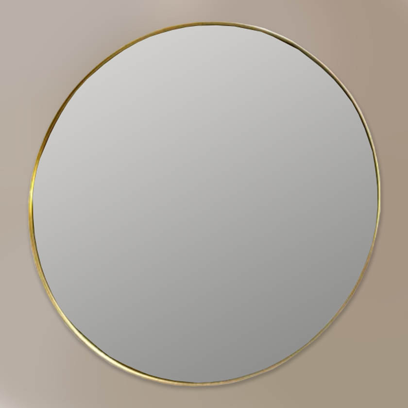 espelho para banheiro dourado