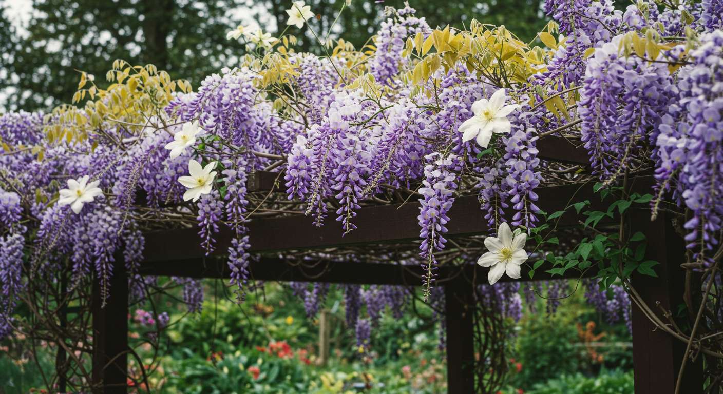 trepadeiras para cobrir muros