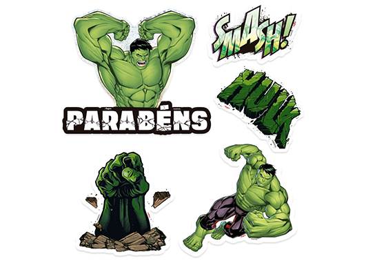 Bolo do Hulk com efeito de tijolos