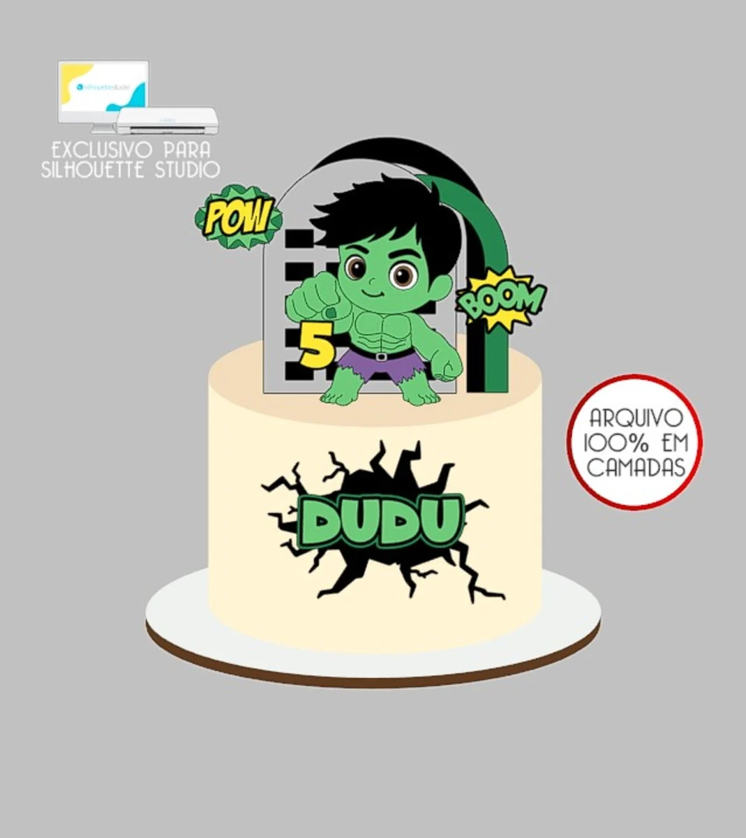 Bolo do Hulk com punho