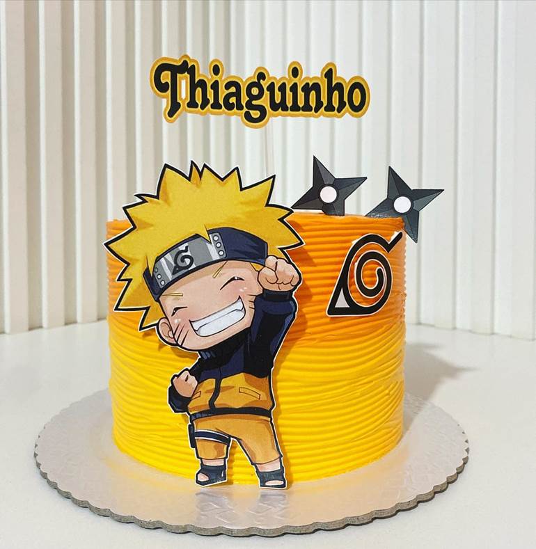 bolo naruto tema festa