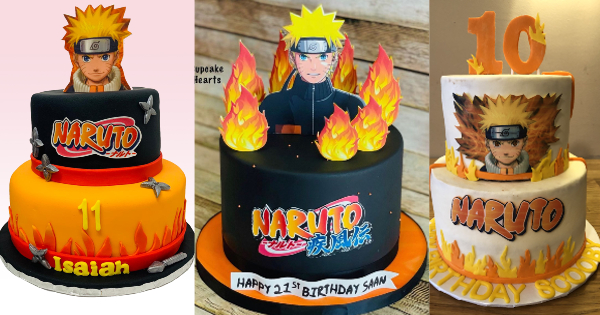 como fazer bolo naruto