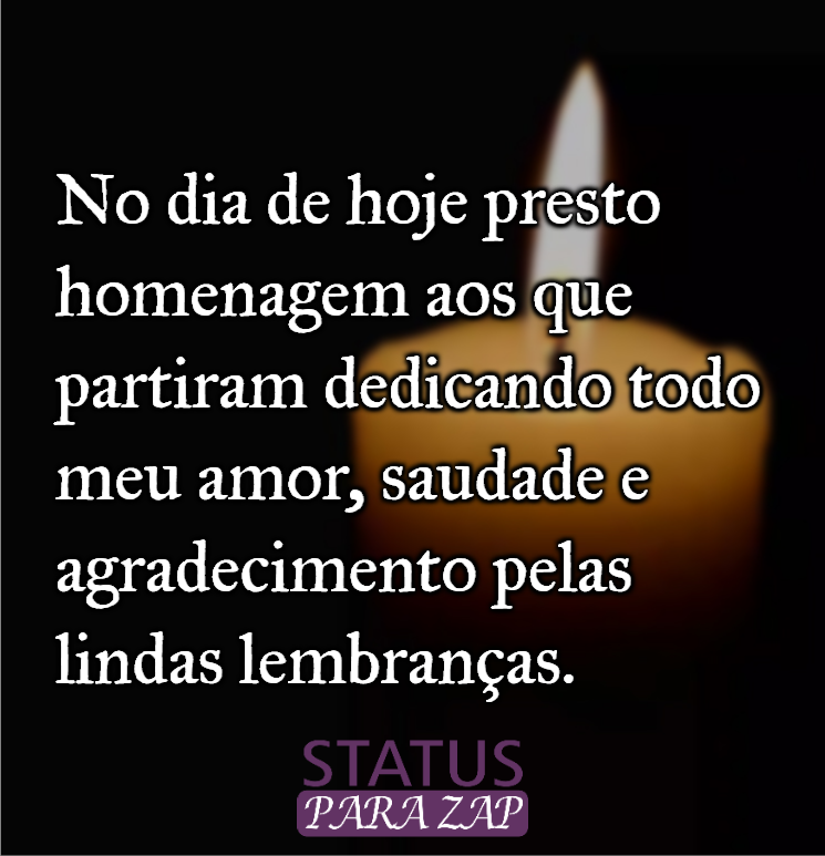 mensagens de homenagem