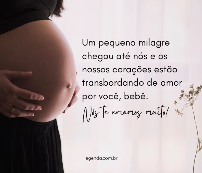 frases para ensaio gestante em casa