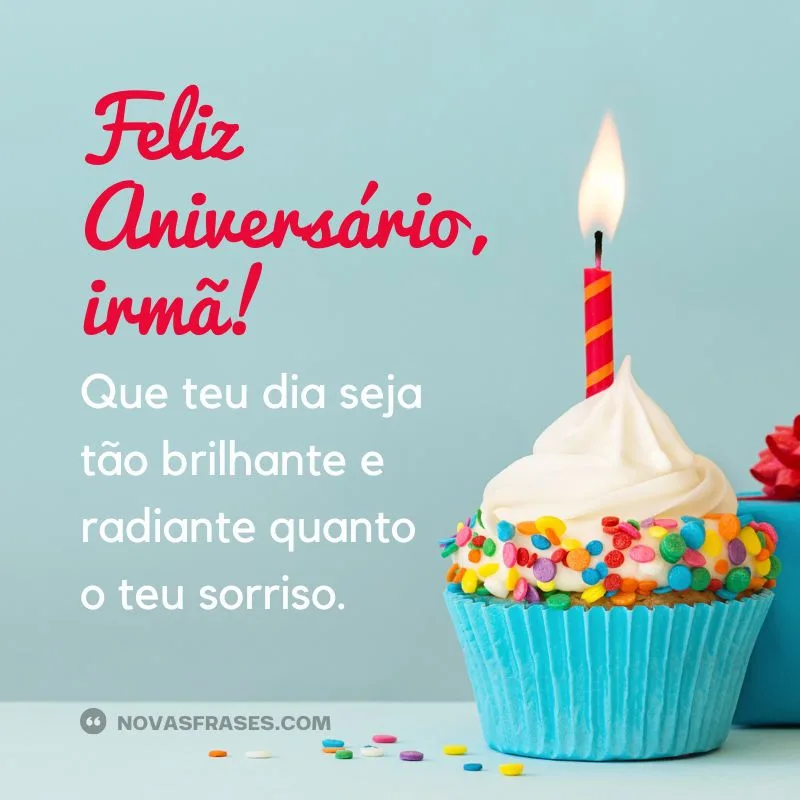 frases parabéns irmã de consideração