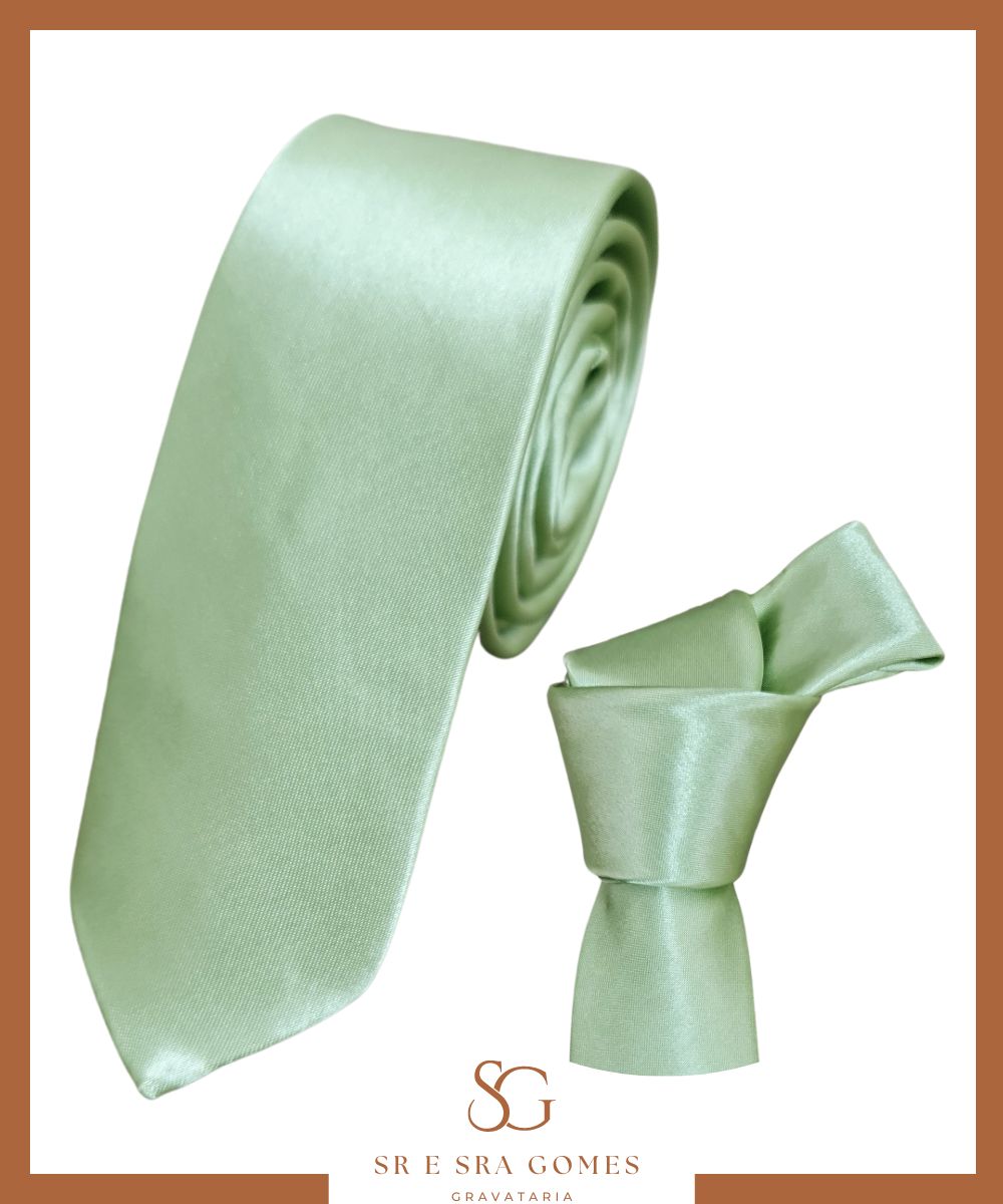 Gravata verde musgo