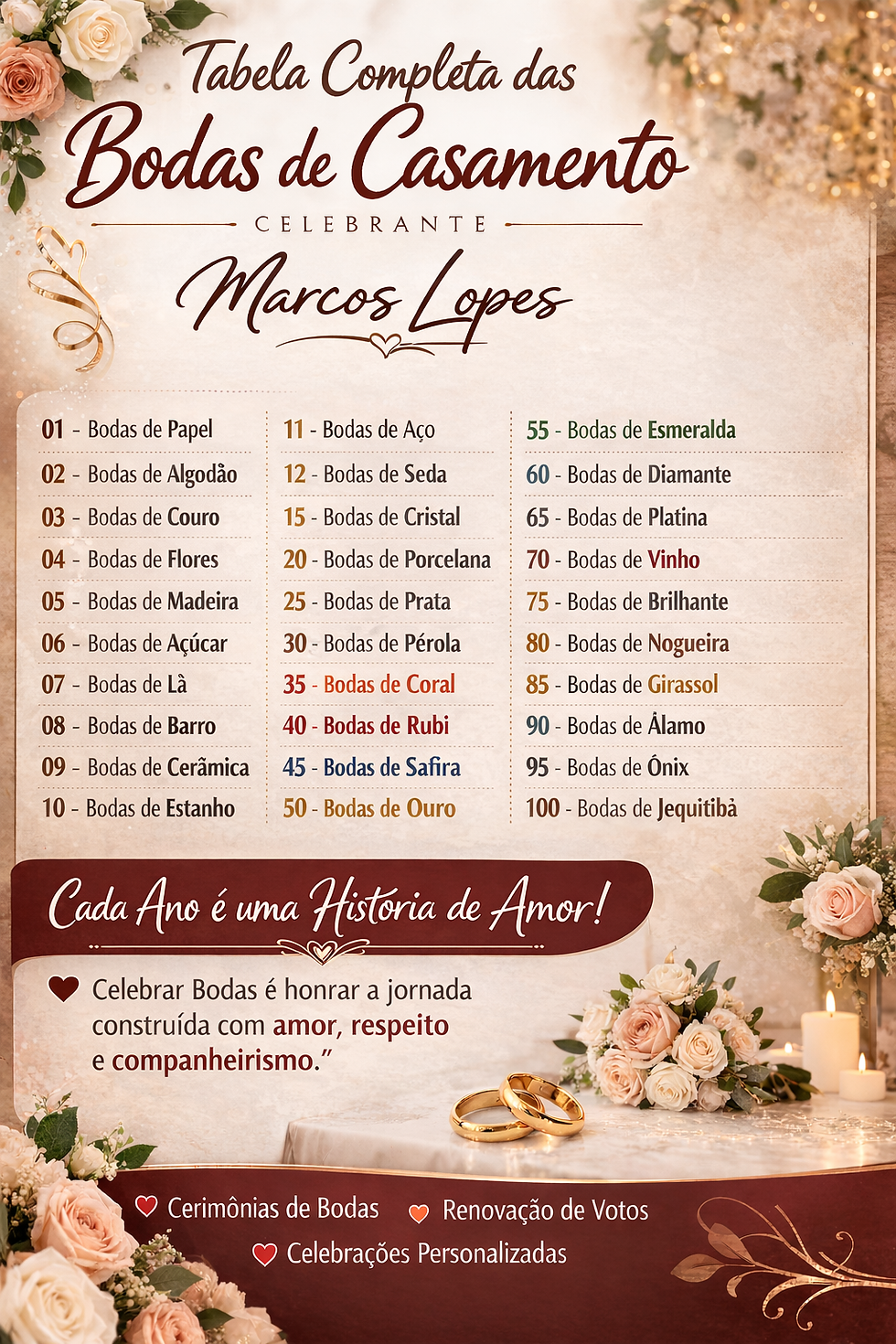 simbolismo das bodas