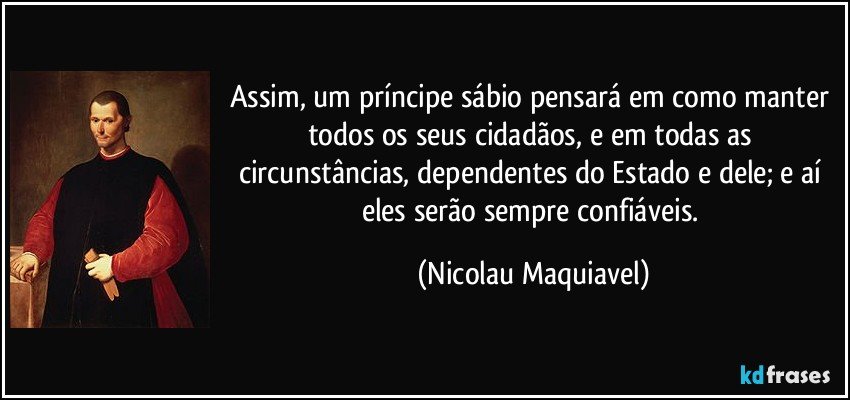 o principe maquiavel resumo