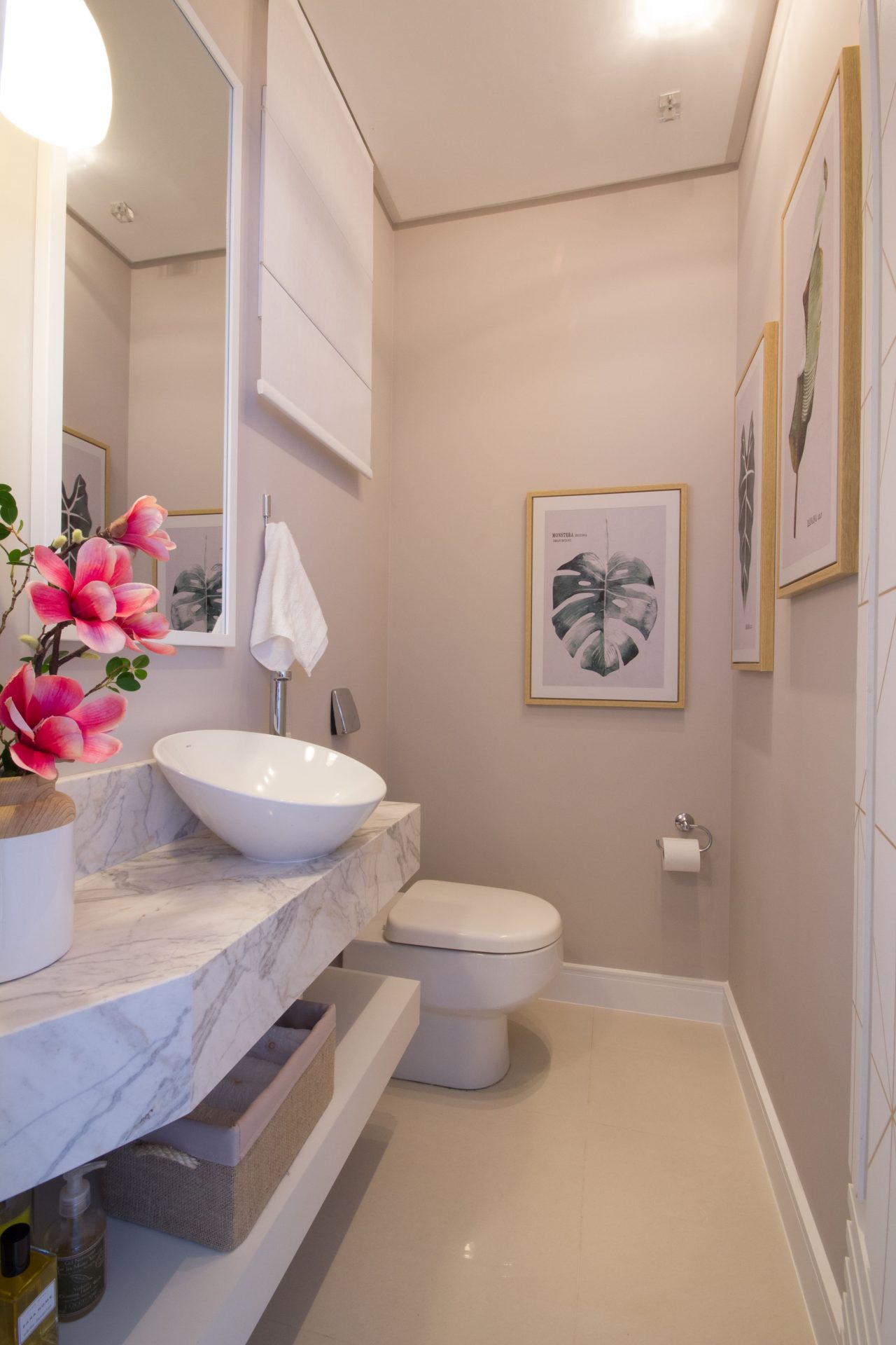 ideias de decoração banheiro mármore carrara