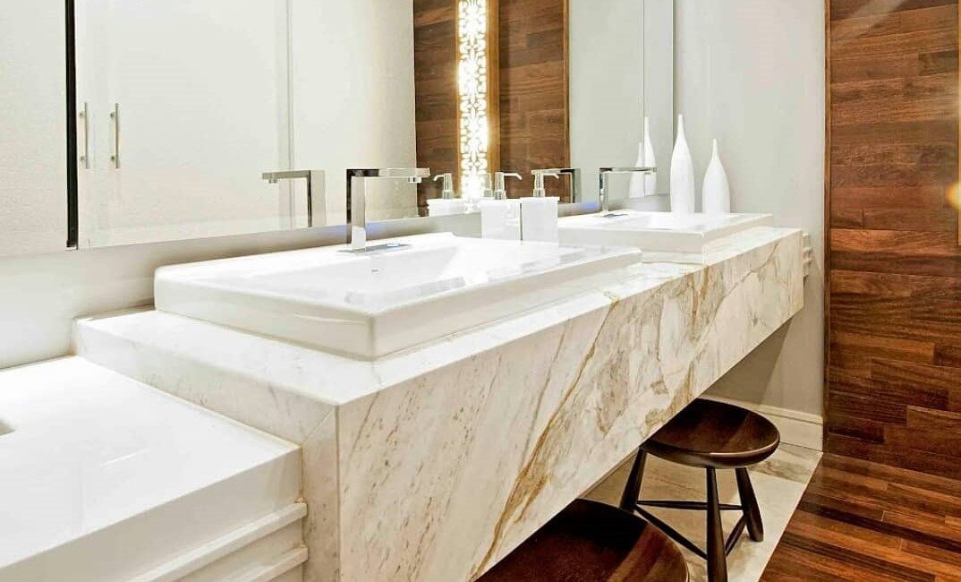 ideias de decoração banheiro mármore carrara