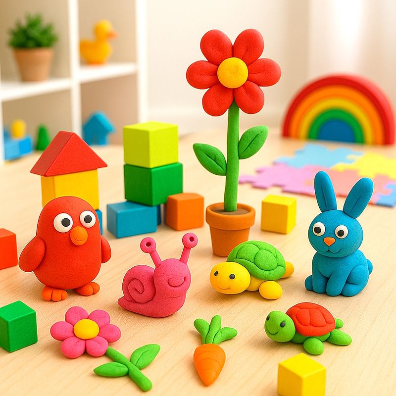 massinha de modelar e criatividade