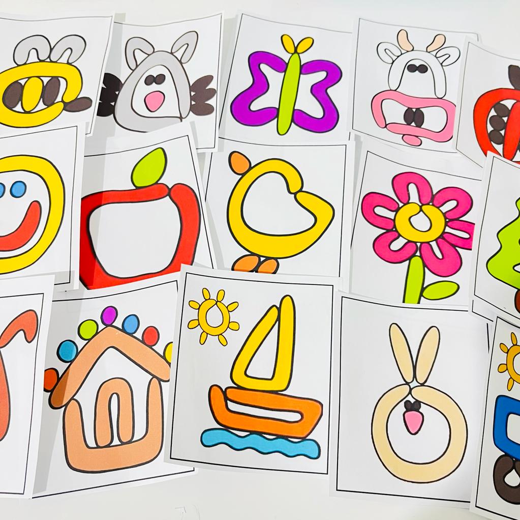 massinha de modelar para percepção de cores e formas