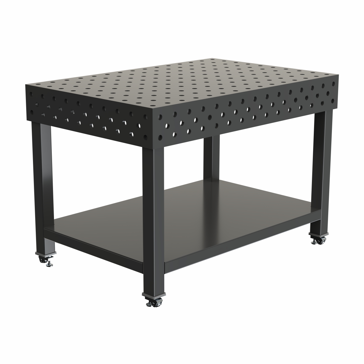 Mesa de solda com rodízios