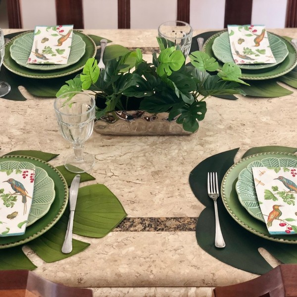 mesa posta simples almoço família