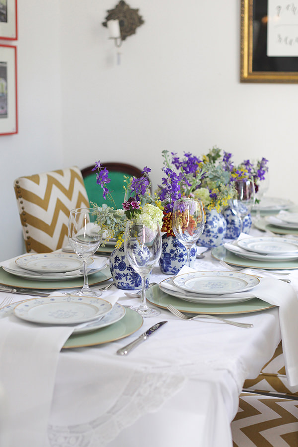 mesa posta simples almoço família