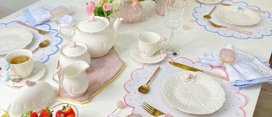 mesa posta temática almoço família