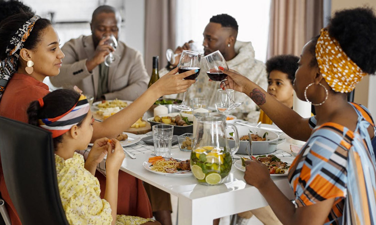 ideias mesa posta almoço familiar