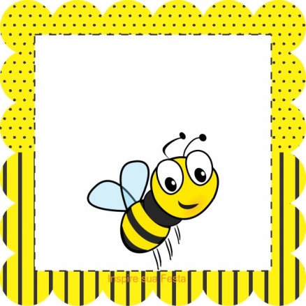topo de bolo abelhinha personalizado para imprimir