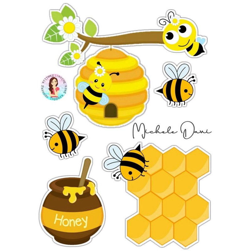 painel decorativo abelhinha para festa infantil