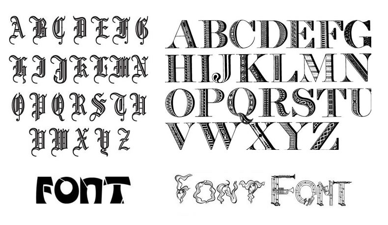 fontes para logos criativas