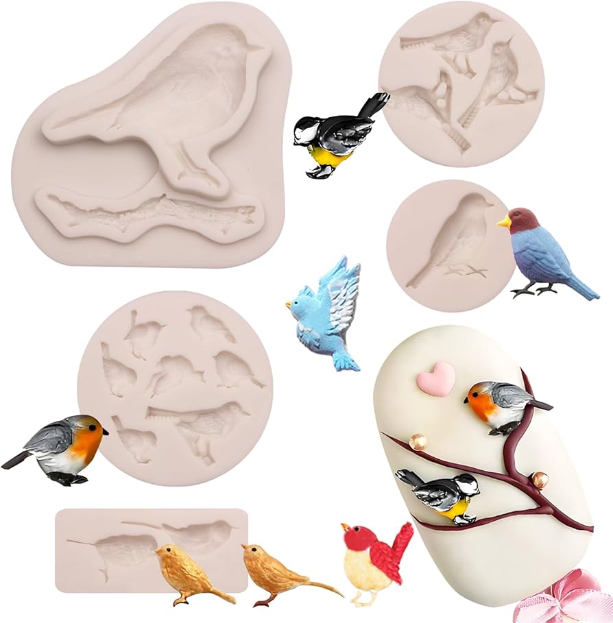 molde de pássaro silhueta simples para recortar