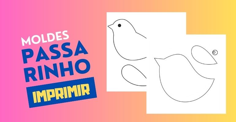 molde de pássaro para decoração de festa