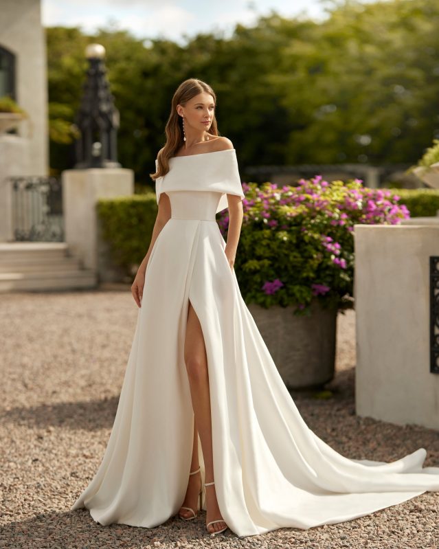 vestido de noiva minimalista para casamento civil