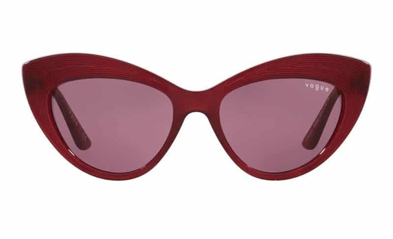 Óculos cat eye transparentes