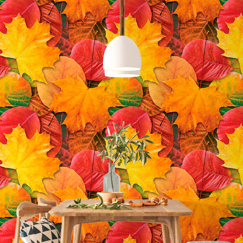 papel de parede outono minimalista