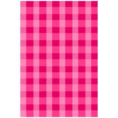 papel de parede quadriculado rosa com passaros