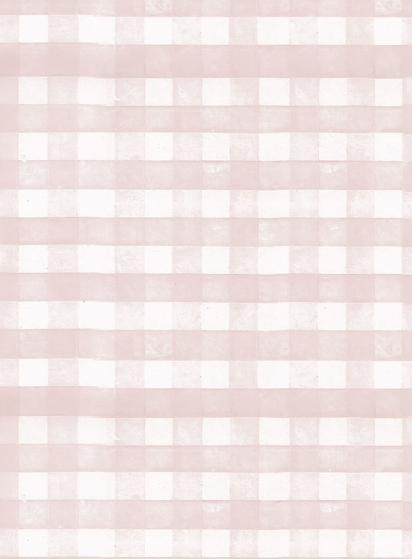 papel de parede quadriculado rosa pastel