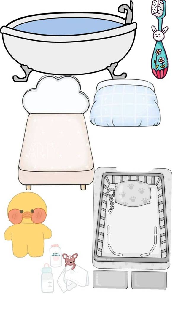 molde paper duck baby