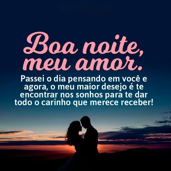 mensagem de boa noite carinhosa