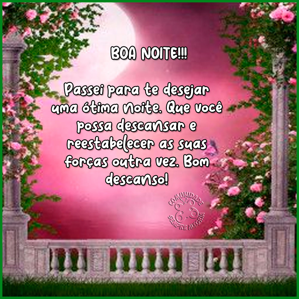 boa noite para whatsapp