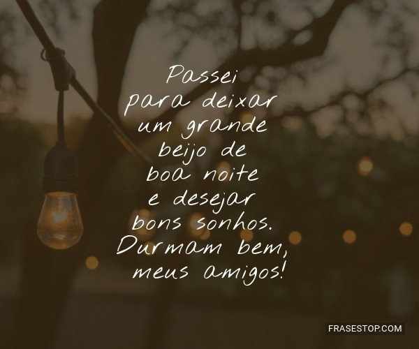 boa noite para amigos