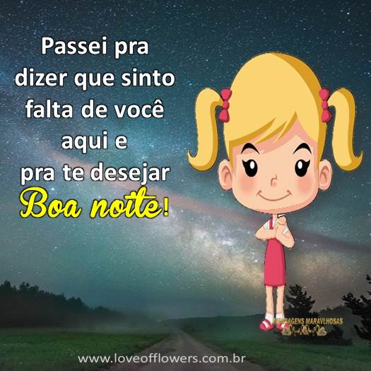 mensagem de boa noite carinhosa
