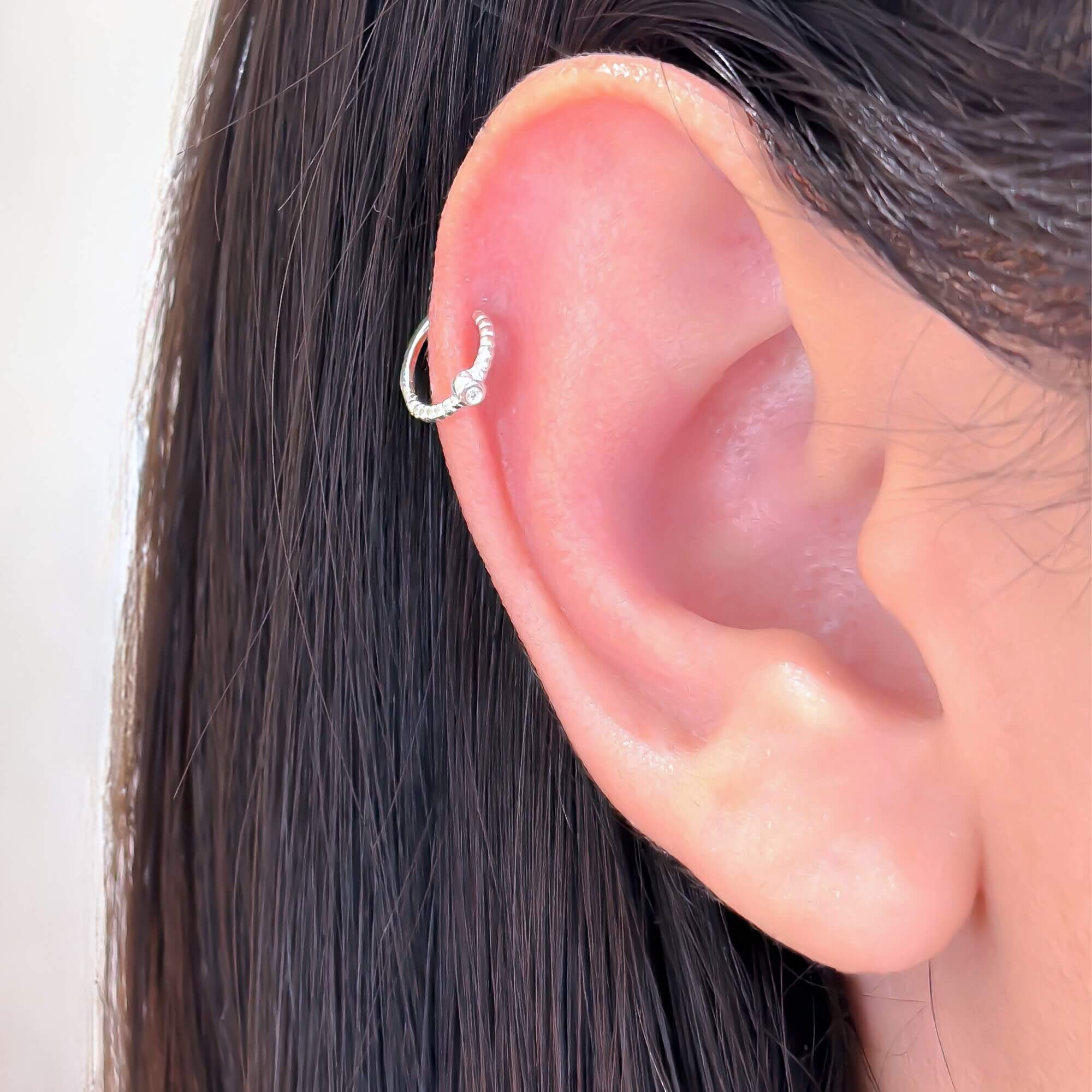 forward helix piercing