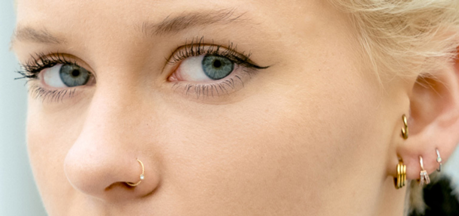 inspiração de joias para piercing tragus delicadas