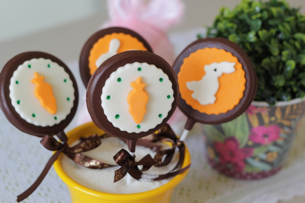 Pirulito de chocolate personalizado com embalagem especial