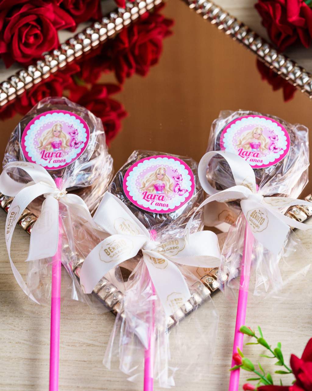 Pirulito de chocolate personalizado para eventos corporativos